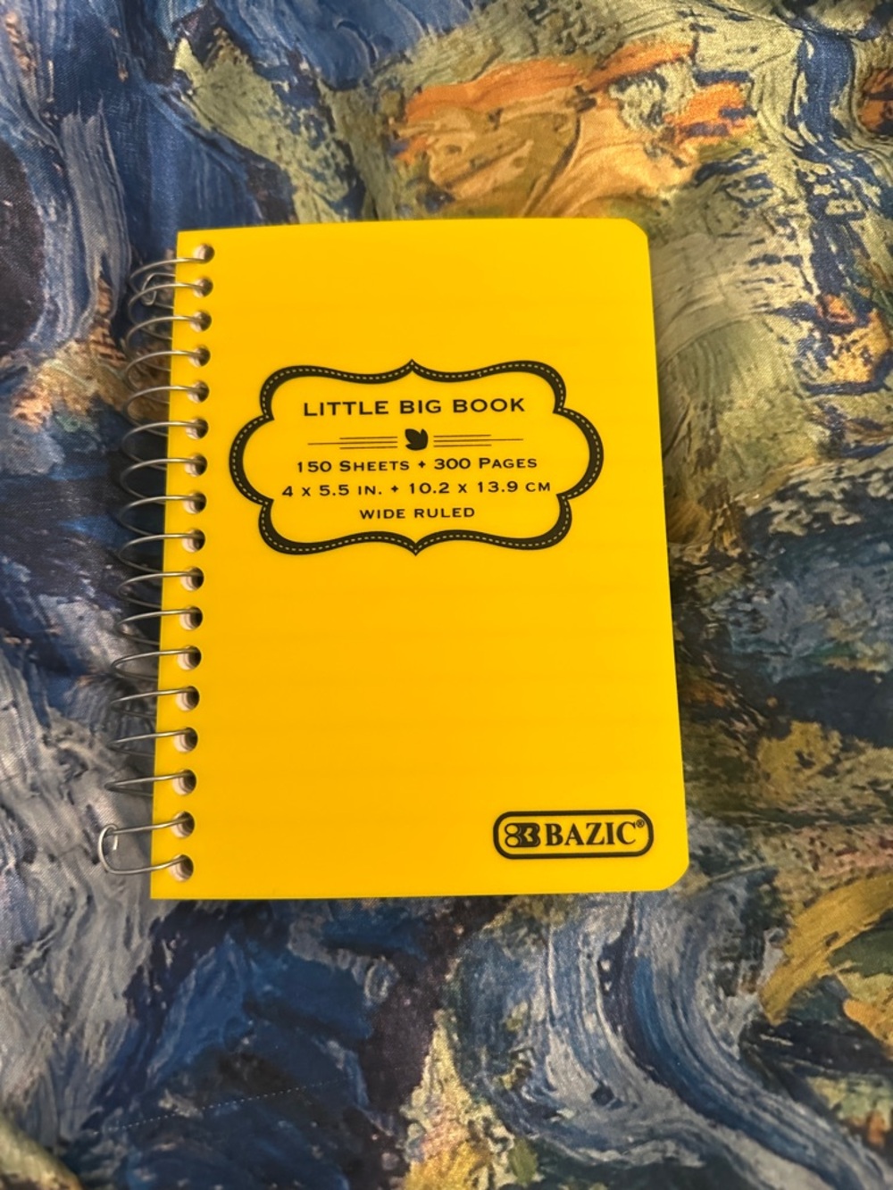 Little Big Book Wide Ruled Spiral Notebook - Yellow